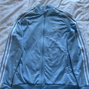 Adidas Light Blue Zip-Up Jacket